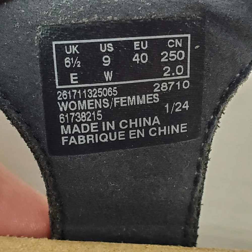 Clarks Collection Adjustable Sandals April Cove Black Leather Womens 9 Comfort